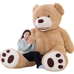 IKASA Giant Teddy Bear Plush Toy Stuffed Animals 6.5 Foot (Brown, 78 inches)