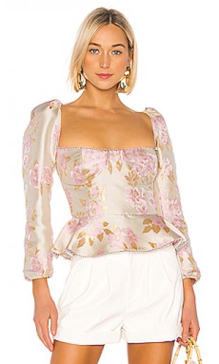 Pink Floral Blouse