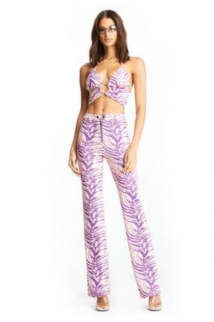 Purple Wed Leg Pant