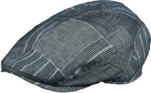 Stetson Patch Plaid IVY CAP (M, Black)