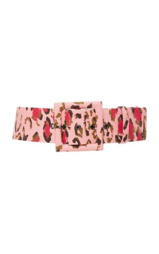Pink Leopard Print  Belt