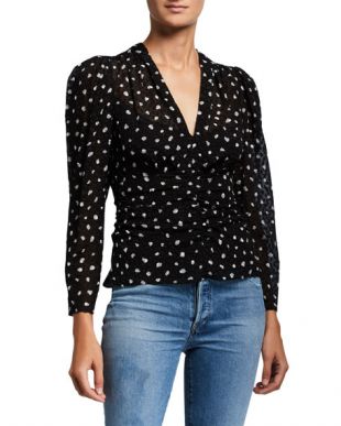 Black V-Neck Top