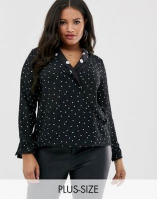 Black V-Neck Top