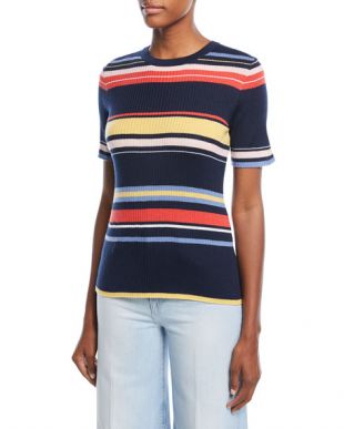 Ribbed Striped Top
