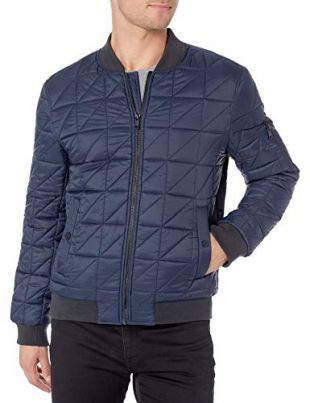 Super Bowl Chris Evans Quilted Jacket - Blue Bomber Jacket