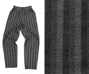 80s Woman Grey Striped Pants / XS / S Pants / High Waist Pants / Pants With Pockets / Classic Pants / Dolly Pants / Small vintage Pants