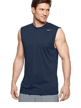 Nike - Nike Mens Legend Dri Fit Sleeveless T Shirt (Medium, Navy)