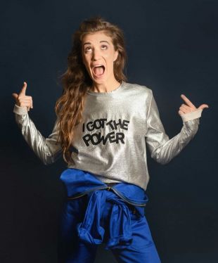 Sweat - I got the power silver — Meuf - Feel good and ethical clothing