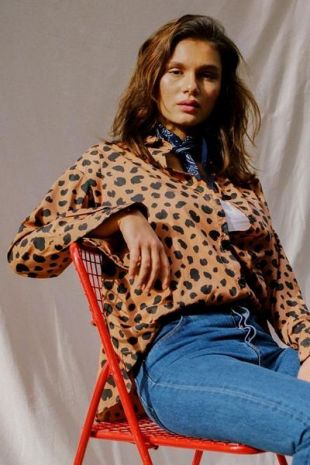 Polly - Chemise Relax - Léopard Caramel