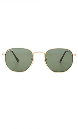 Hexagonal Flat Lens Sunglasses