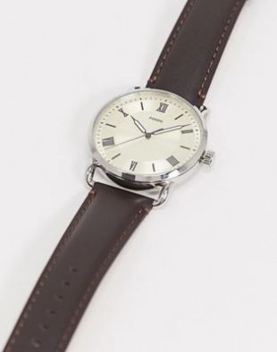 Fossil - Copeland - Montre en cuir - Marron - FS5663 | ASOS