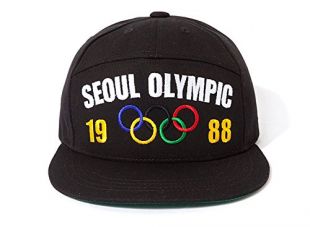 MACARON Unisex-Adult BigBang GD's Seoul Korea 88 Olympics Snapback (Oryungi(Olympic flag))