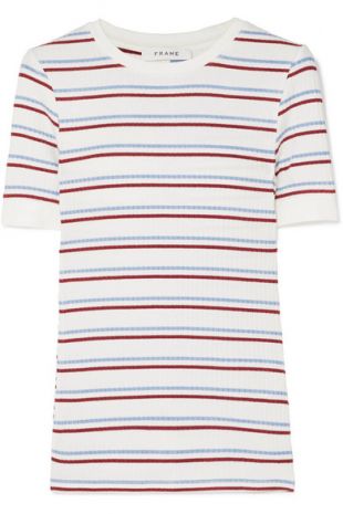Striped Ribbed Tee