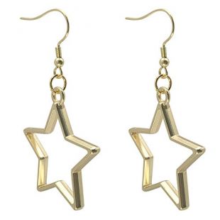 Gold Star Ear­rings