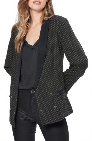 Polka Dot Print  Blazer