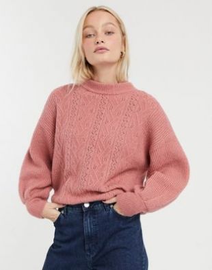 Pointelle Knit Jumper