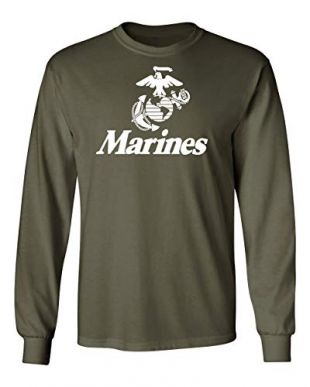 lucky ride - Lucky Ride US Marines Long Sleeve T-Shirt USMC Marine ...