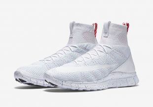 Nike Free Flyknit Mercurial White