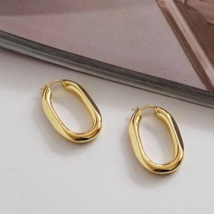 Boucles d’oreilles Chunky Gold Square Hoop (fr) Épais cerceaux d’or U-Shape (fr) Boucles d’or Huggy Hoops - France Cerceaux géométriques (fr) Déclaration Boucles d’oreilles audacieuses (fr)