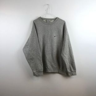 Nike - vintage - NIKE - Mini Swoosh Logo - Crewneck in grey