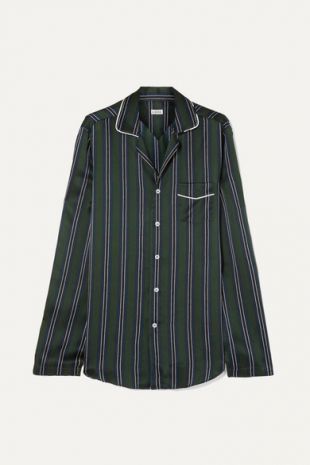 Green Silk Shirt