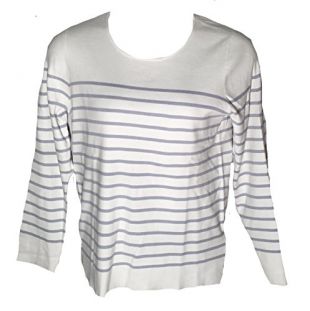 Long Sleeve Crew Neck Striped Sweater