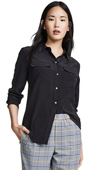 Black Silk Blouse