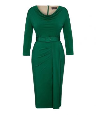 dark green 3 4 sleeve dress Shirees Eucalyptus Sheath V Neck 3/4 Sleeve Floor Length Elegant Evening Dresses Women Formal Gowns 2026