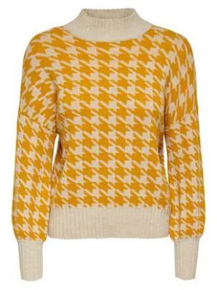 Yellow High Neck Sweater