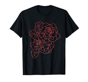Floral T-Shirt Black