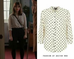 Clara Oswald cosplay Doctor Who - topshop shirt size 4 (xtra small)