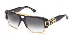 Lunettes de Soleil DITA Grandmaster Four A 18k gold   matte black Brown Gradient
