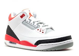 Nike - Nike Mens Air Jordan 3 Retro Leather Basketball Shoes