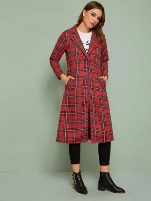Red Check Coat