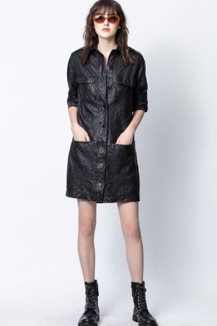 Black Leather Dress