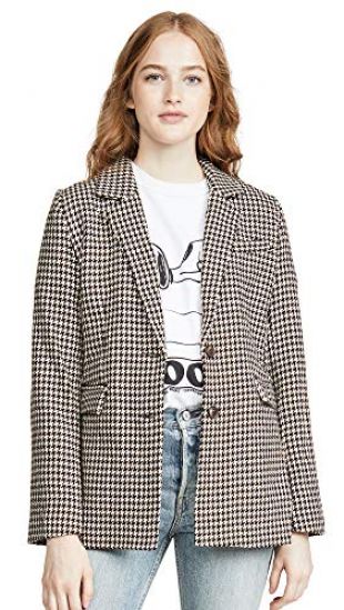 Hourglass Houndstooth Blazer