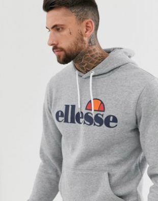 ellesse - Gottero - Hoodie à logo classique - Gris | ASOS