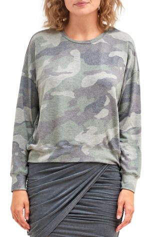 Camo Print Sweatshirt