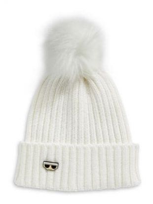 Faux Fur Pom-Pom Beanie