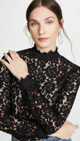 Lace Top Black
