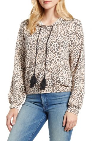 Tassel Tie Pullover Hoodie