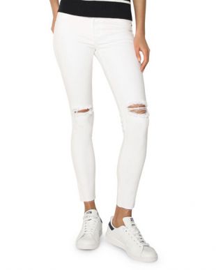 Ankle Distressed Denim Leggings