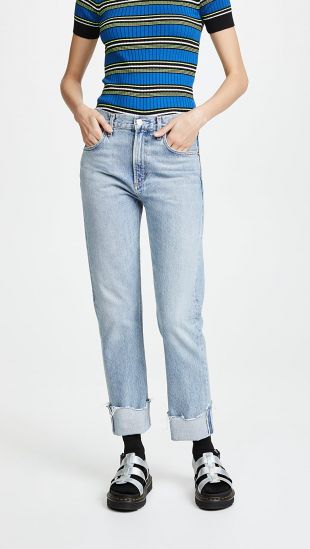 agolde Cherie High Rise Cuffed Jeans