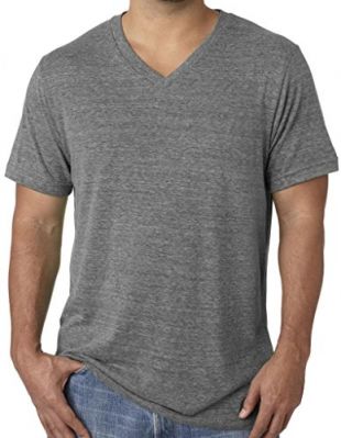 Grey V-Neck Tee Shirt