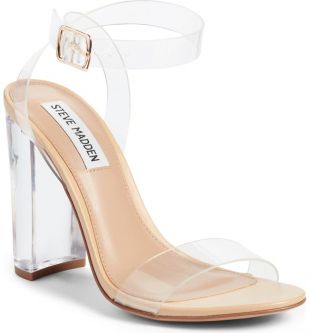 Camille Clear Heeled Sandal