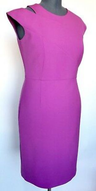 BOSS Hugo Boss Danouk Purple Cutout Sheath Dress Retail $575 Price $225 Size 10 728677910605 | eBay