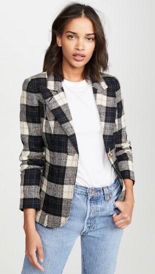 Plaid Blazer