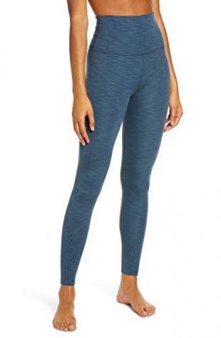 Beyond Yoga - Heather Rib High Waist Midi Leggings