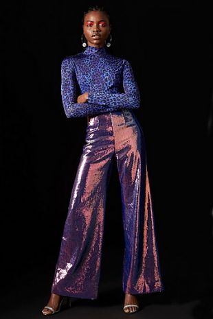 Hologram Sequin Trousers by Topshop x Halpern