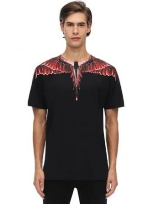 T-SHIRT EN JERSEY DE COTON IMPRIMÉ AILES